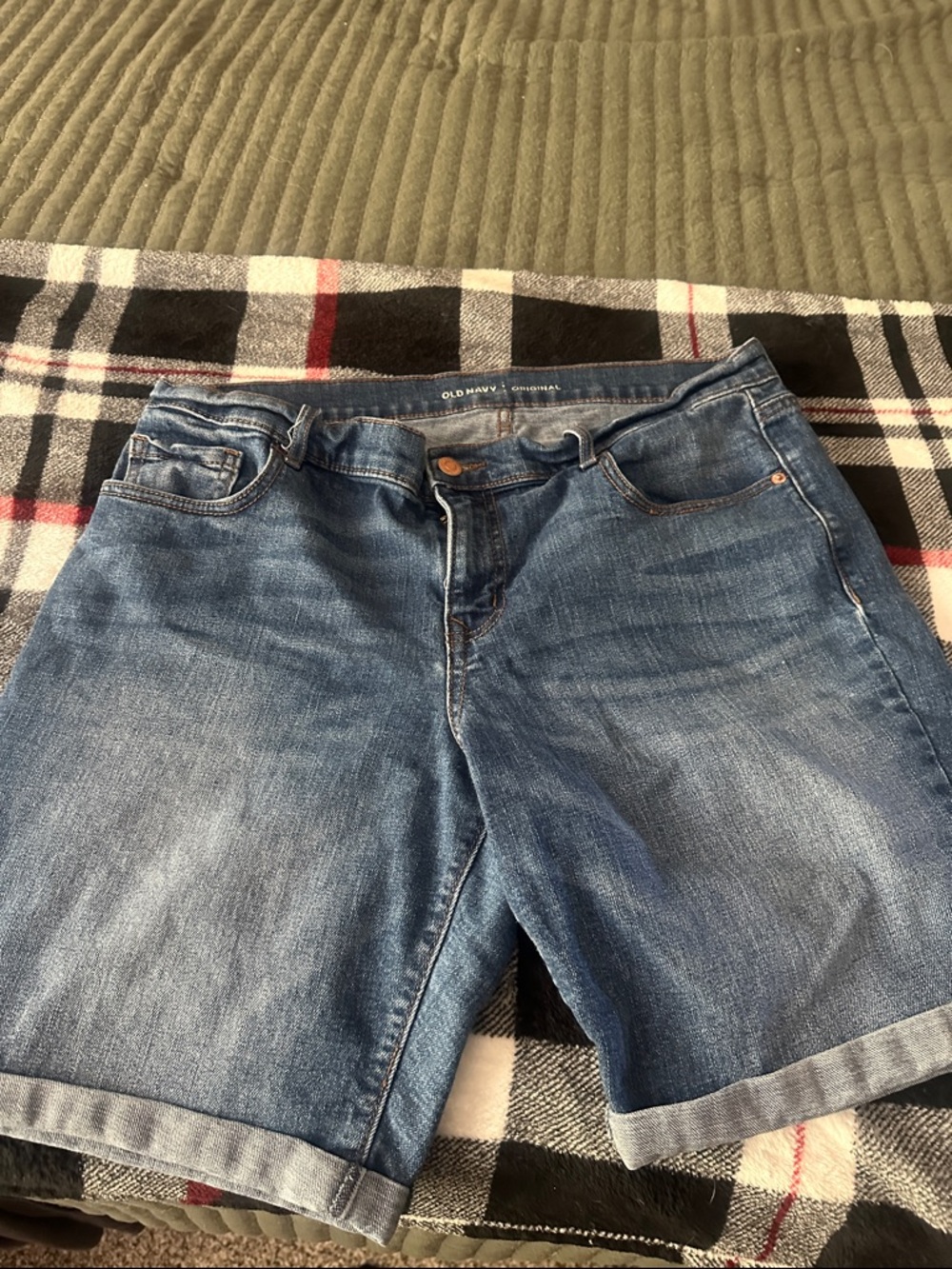 Old Navy Rolled Hem Denim Shorts - Blue